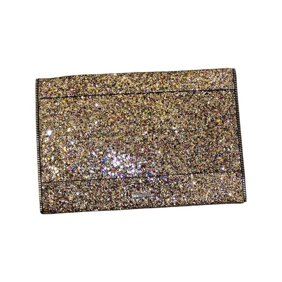 REBECCA MINKOFF Glitter LEO Envelope Glam Clutch Purse Multicolor NWOT Going Out - Picture 5 of 6